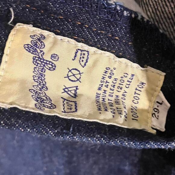 Vintage 90s Wrangler Dark Wash‎ Denim Flare High Waisted Jeans - Picture 3 of 5